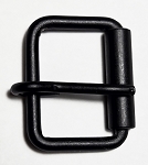 Flat Black Japanned Steel, Roller Buckle 